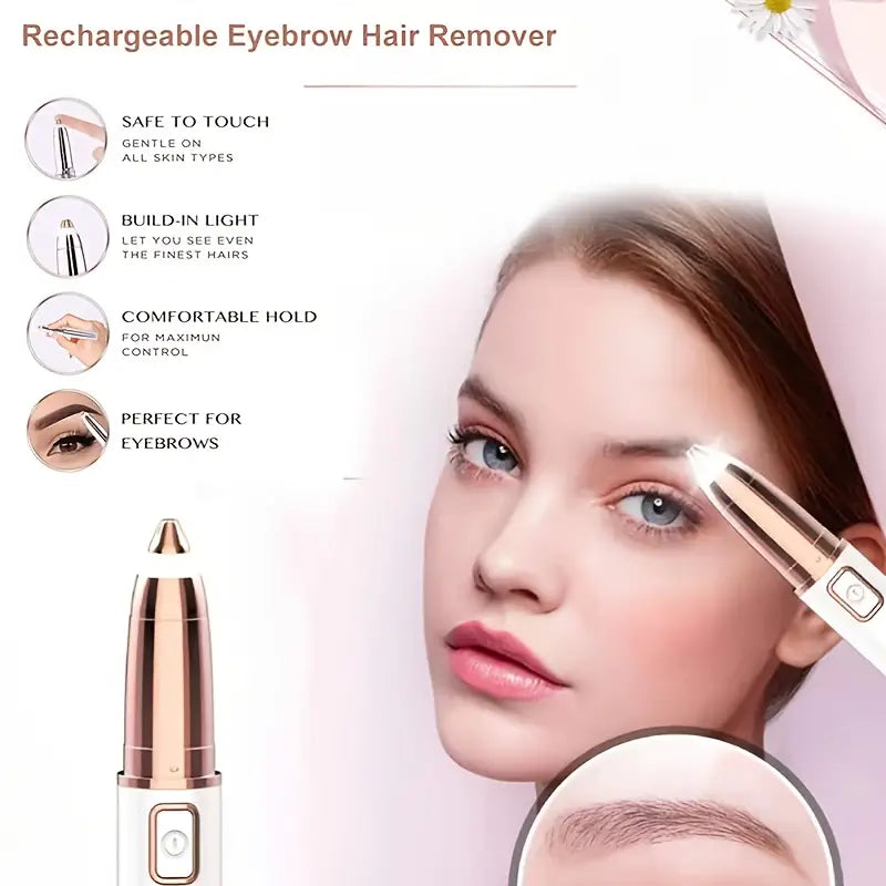 Detalle del depilador facial LUMORA